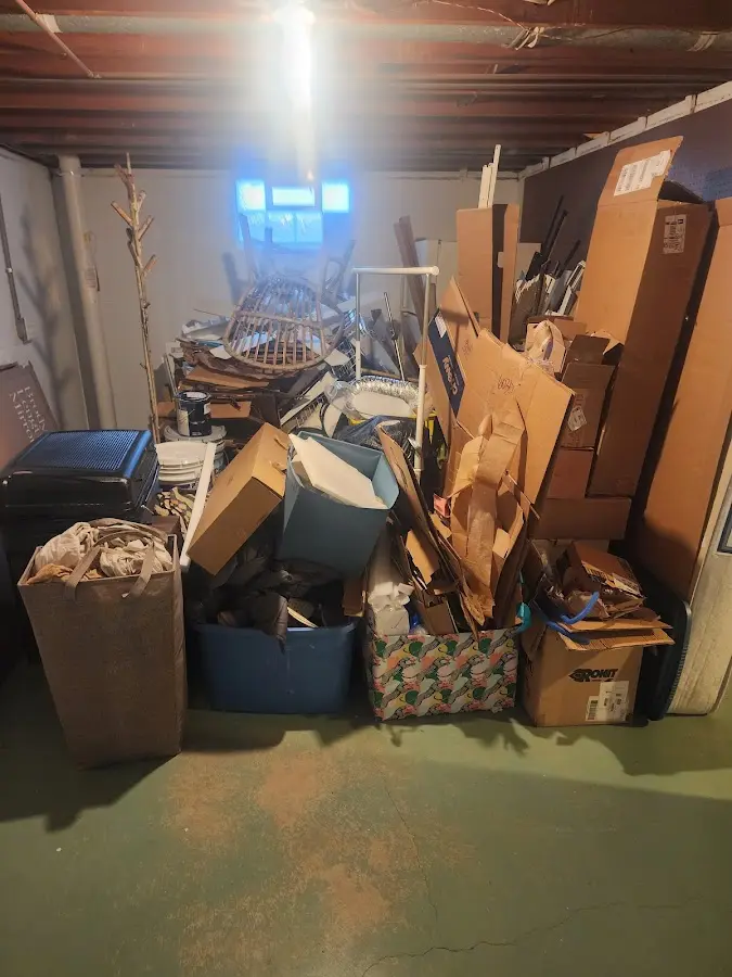 Roll-off dumpster container at job site for Construction Dumpster Rental in Middletown